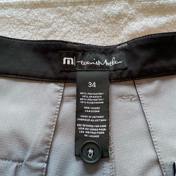 Travis Mathew light weight golf pants. Men’s 34x32 and color is gray - Picture 2 of 4